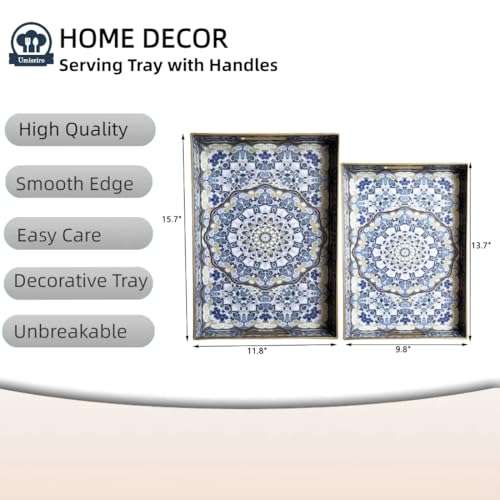 Boho Decorative Tray (2 Count)