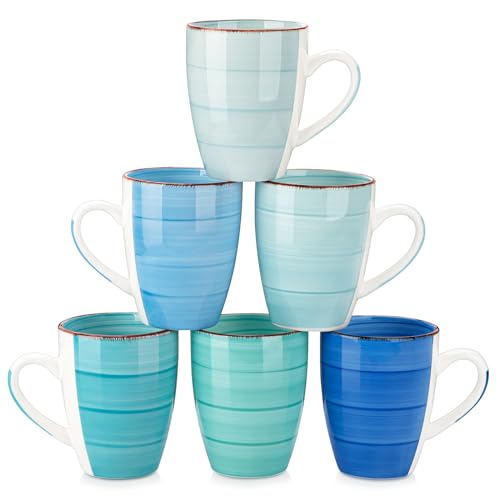 Bonita 16 Oz Large Coffee Mugs Set of 6 (6 Count)