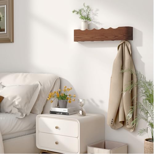 Wall Mounted Coat Rack with Shelf