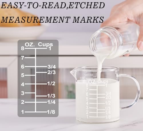 Ackers Etched Graduated Glass Measuring Cup