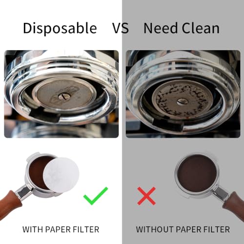 55mm Espresso Paper Filters for 58mm Portafilter Baskets (1000 Count)