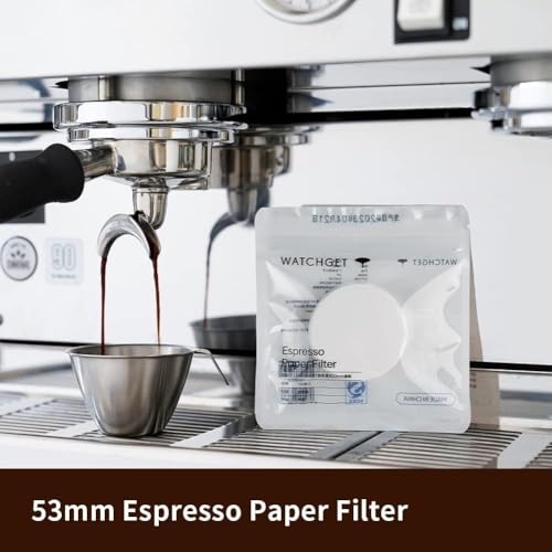 53mm Espresso Paper Filters Fits 54mm Portafilter Baskets (1000 Count)