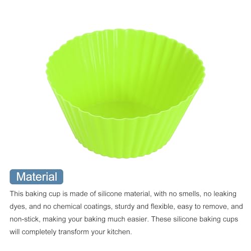 18Pcs Silicone Cupcake Liners (18 Count)