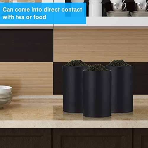 3 Pack Metal Tea Tin Canisters (3 Count)