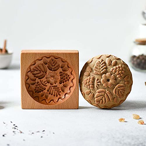 Wooden Cookie Biscuit Mold
