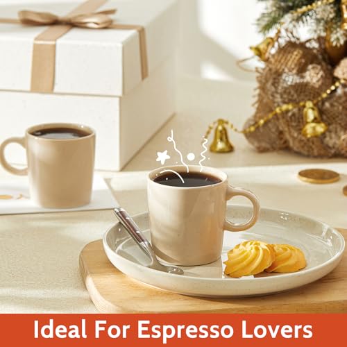 4 Pack Porcelain Espresso Cups (3.5 Count)