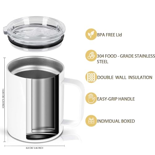 12 Oz Sublimation Coffee Mug Blanks With Handle (4 Count)