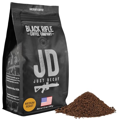 Black Rifle Coffee Medium Roast Ground Coffee Just Decaf 12 oz (12 Ounce)