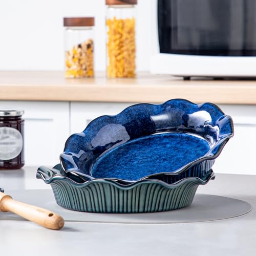 Ceramic Pie Pan for Baking (42 Ounce)