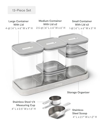 13 Piece Glass Airtight Food Storage Containers with Lids (13 Count)