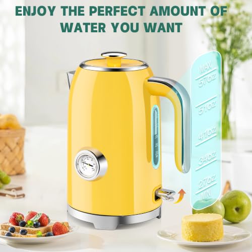 57oz Electric Kettle with Thermometer