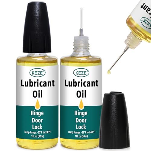 Squeaky Door Hinge Lubricant Knife Pivot Oil for Door Hinge Oil for Lock Scissors Watch Keyhole Knife Lube Synthetic Pocket Knife Lubricant with Needle Oiler 1 oz