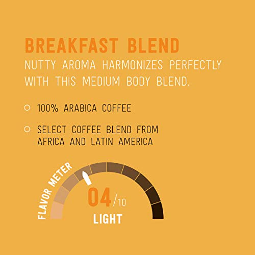 Amazon Brand Happy Belly Decaf Light Roast Coffee Pods (100 Count)