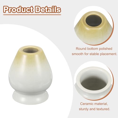 Ceramic Chasen Stand 70mm Matcha Whisk Holder Teas Set Whisks Stand Traditional Matcha Tea Chasen Holder Tea Set Accessories for Tea Tasting