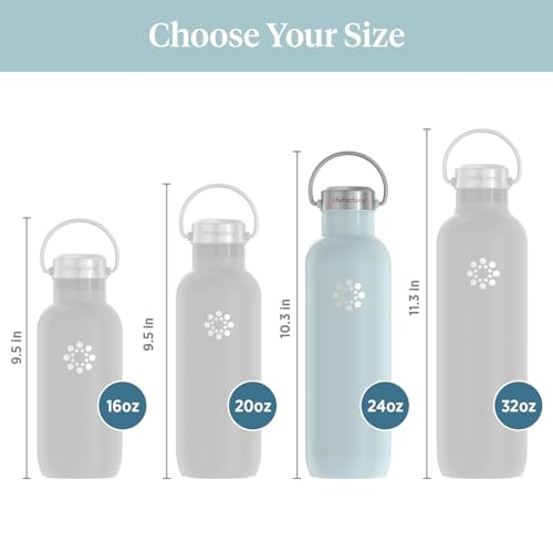 24oz Stainless Steel Sports Bottle with Chug Cap