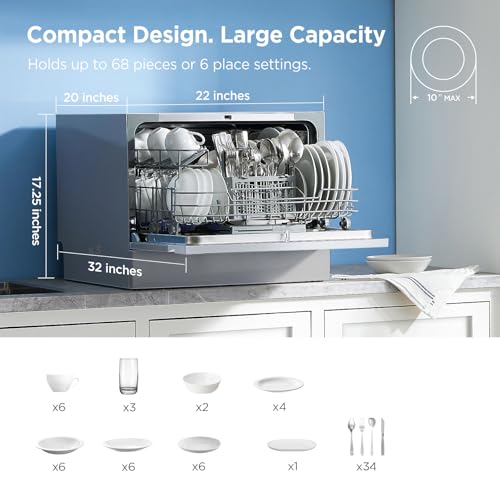 Countertop Dishwasher Portable (6 Count)