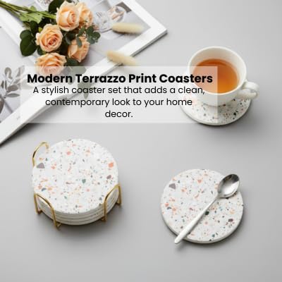 Terrazzo Coasters Set of 6 (6 Count)