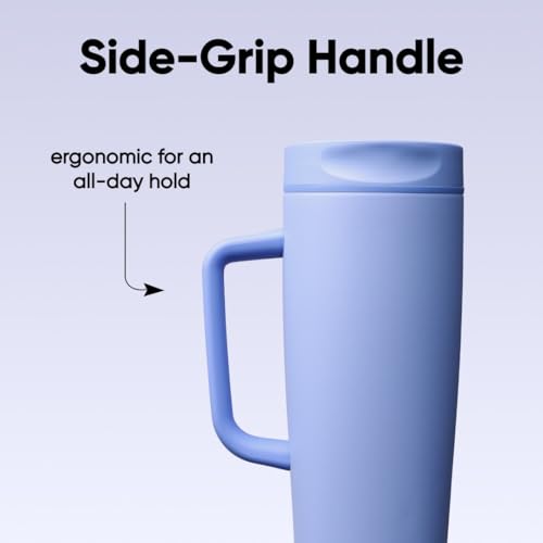 SmoothSip Slider Stainless Steel Insulated Travel Mug with Handle