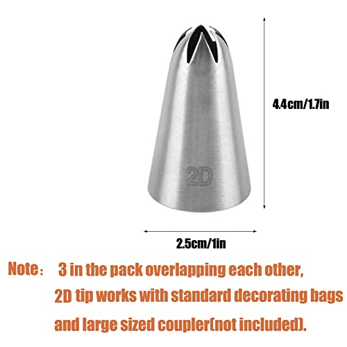 2D Icing Tip Large Drop Flower Piping Tip