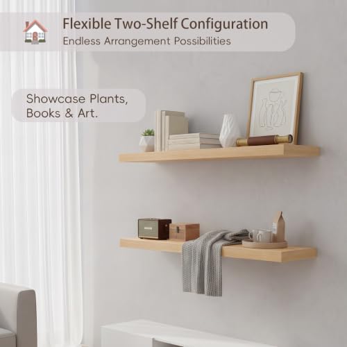 Floating Wall Shelves (2 Count)