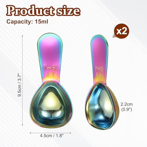 2Pcs Stainless Steel Coffee Scoop (2 Count)
