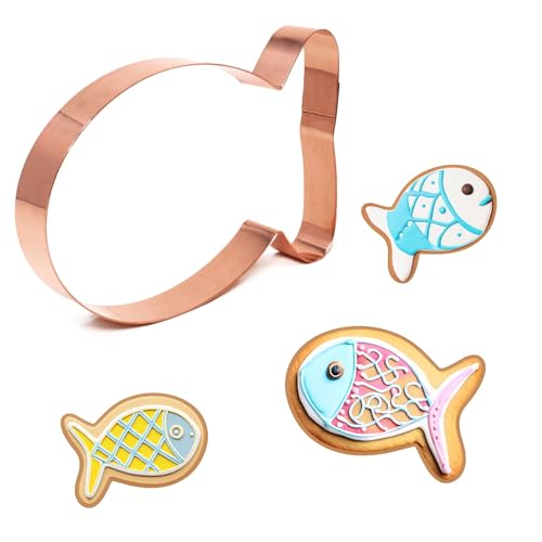 Large Goldfish Cookie Cutter 5.5 Inch Handmade Copper Made in USA