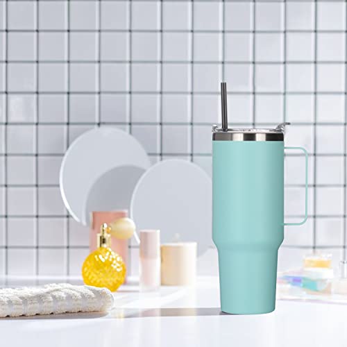 40 oz Stainless Steel Tumbler with Handle (8 Count)