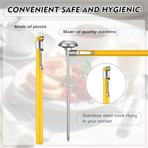 6 Pcs Stainless Steel Kitchen Dial Thermometer 5" (6 Count)