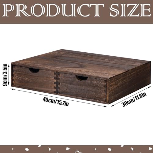 Wooden Coffee Pod Storage Drawer Cabinet Vintage Tea Organizer Holder with Drawers Coffee Cup & Accessory Storage for Home Office Brewers