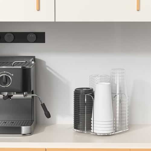4 Compartment Countertop Cup Dispenser