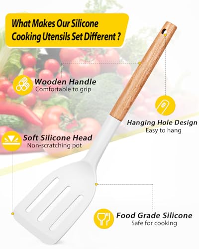 Pack of 4 Silicone Cooking Utensils Set (4 Count)