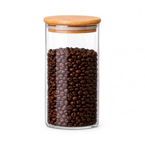 1200 ML 40 FL Oz Glass Storage Container with Wood Lid