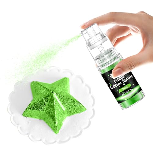 Green Edible Glitter Spray