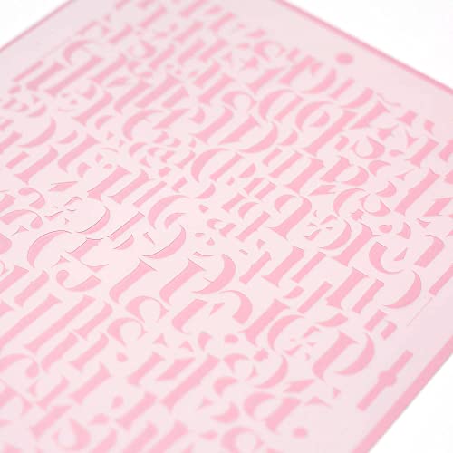 Alphabet Cake Stencil