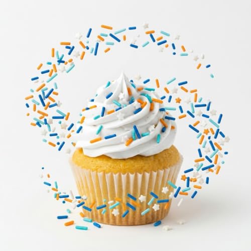 Blue and Orange dessert Sprinkles