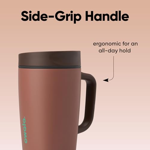 SmoothSip Slider Stainless Steel Insulated Travel Mug with Handle