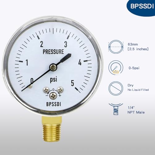 0 5 Psi Low Pressure Gauge