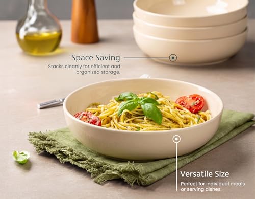 Porcelain Pasta Bowl Set (4 Count)