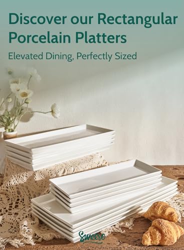 White Serving Platters (4 Count)