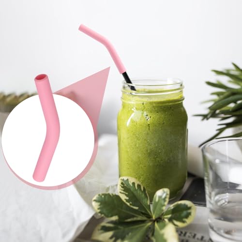 6pcs Food Grade Silicone Straw Tips (6 Count)