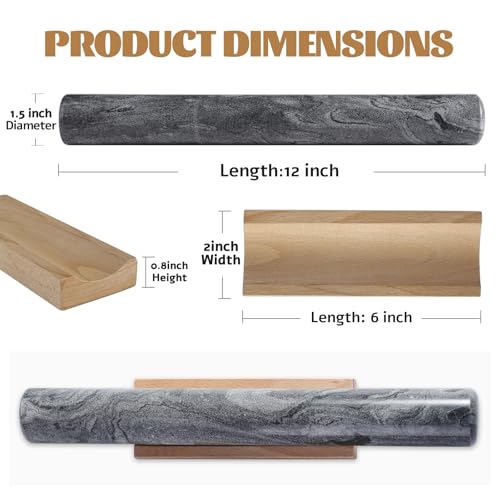 African Natural Marble French Rolling Pin
