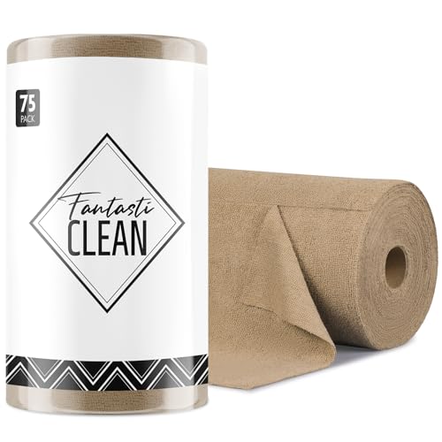 Microfiber Cleaning Cloth Roll (75 Count)