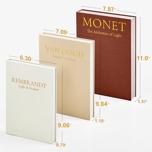 Aesthetic Decorative Books (3 Count)
