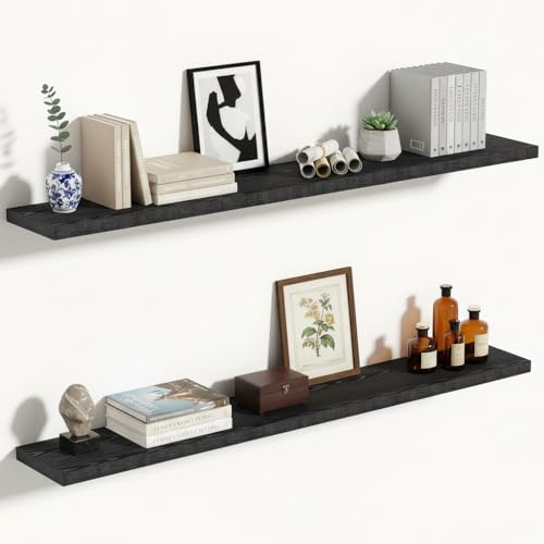 10 Inch Deep Floating Shelves for Wall 55” Set of 2 (2 Count)