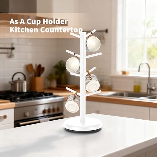 Mug Holder 360° Rotating Mug Tree Holds 8 Coffee Cups