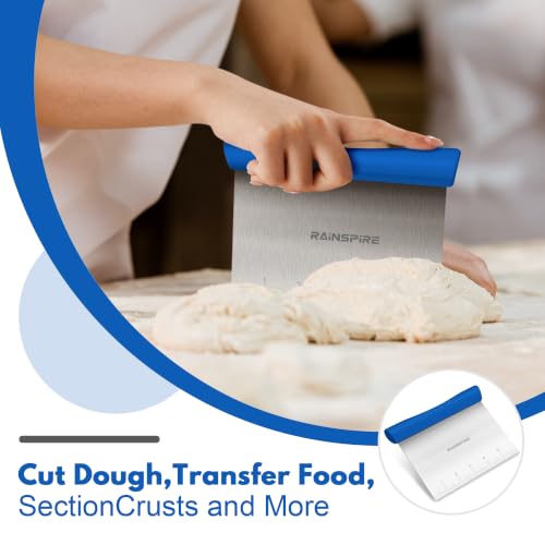 Multi Purpose Stainless Steel Bench Scraper Dough Blender & Pastry Cutter