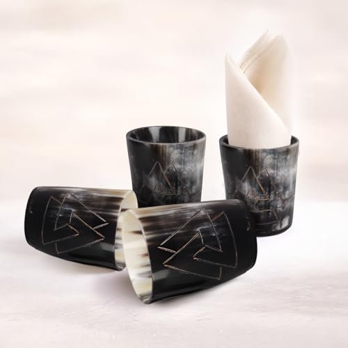 Viking Horn Shot Glasses Set of 4 (4 Count)