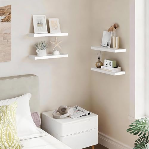 White Floating Shelves 15.7in