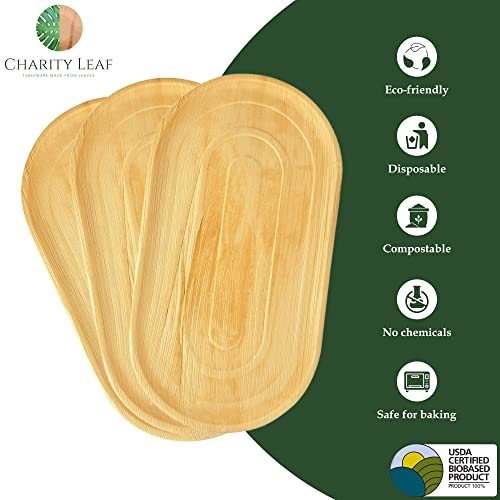 50 Pack 22"x12" Disposable Bamboo Like Trays (50 Count)