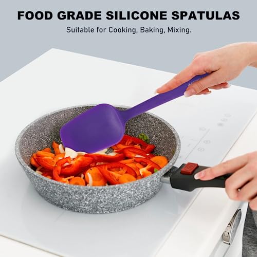 6 Pieces Silicone Spatula Set with Silicone Brush (6 Count)